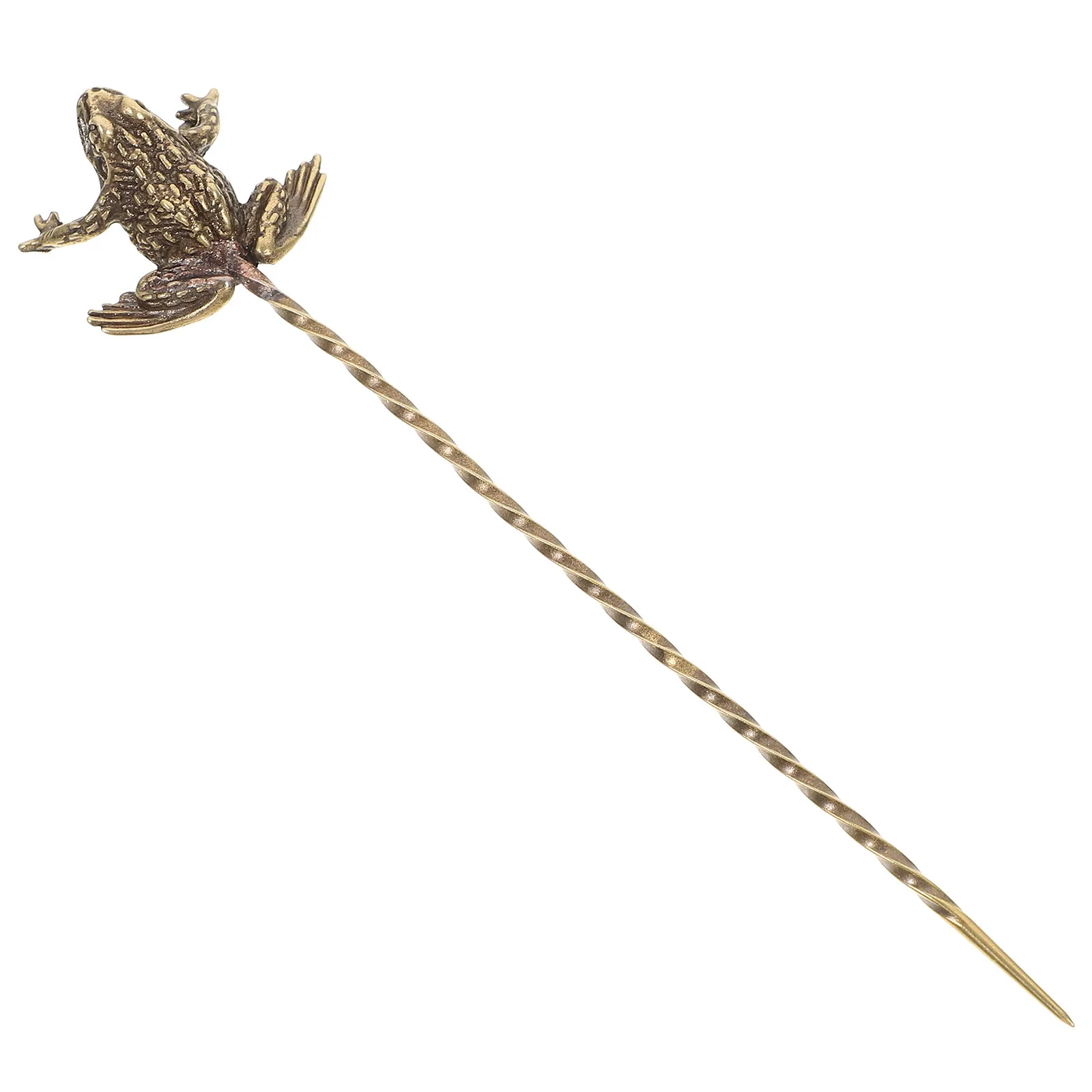 Vintage Brass Tea Needle Style Hairpin Multi Functional Tea Tool Teapot Unclogging Accessory Hair Pin Teaware Needles