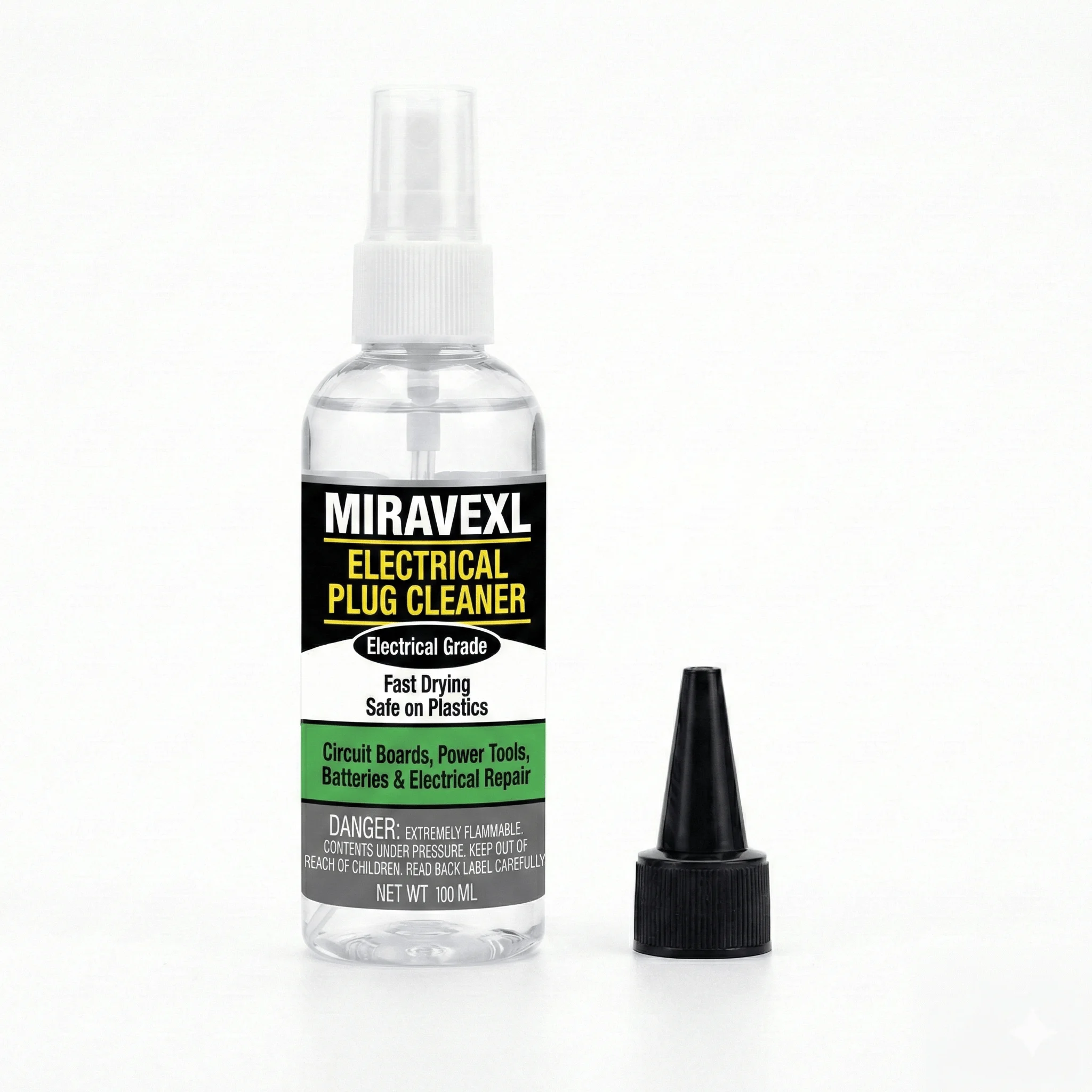 Fast-Drying Electrical Contact Cleaner Spray MIRAVEXL, Degreaser for Automotive Plugs, Circuit Board Electronic Maintenance - view 6