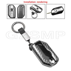 Carbon fiber pattern plastic Motorcycle Key  Protect Shell Case Cover For BMW K1600B K1600GT S1000XR R1200R/RT R1250RS Keychain