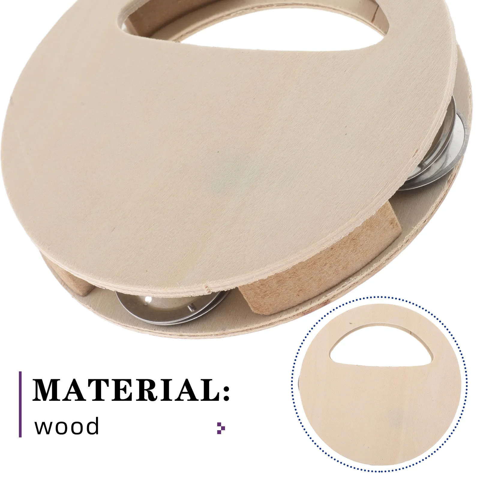 4Pcs Baby Wood Rattle Drum Kit Natural Unpainted DIY Craft for Toddlers Artistic Expression Fine Motor Skill Building Infant