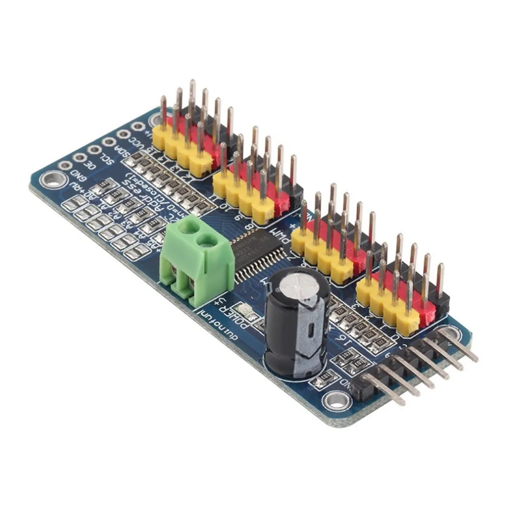 

New PCA9685 16 Ch 12-bit PWM Servo Motor Driver I2C Module For Arduino Robot