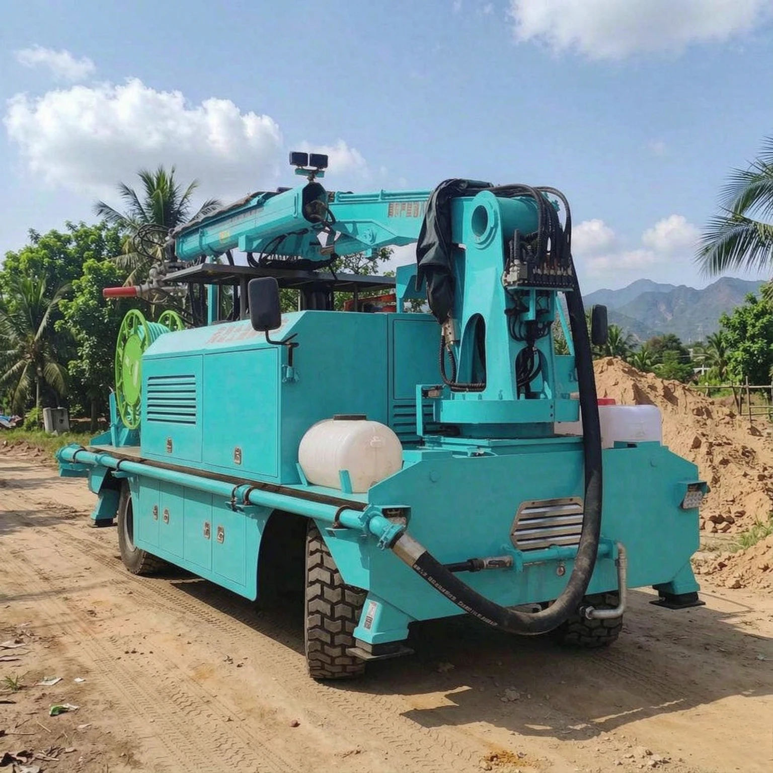 Wholesale Concrete Shotcrete Machine Mine Shotcrete Trolley For Construction Concrete Truck Type Wet Spraying Machinery