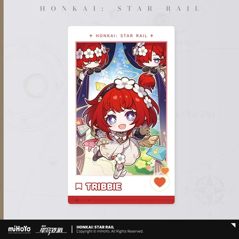 MiHoYo Honkai الرسمية: StarRail سلسلة الاحتفال بالعام الجديد مجموعة بطاقات ورقية 2 بضائع ألعاب أنيمي