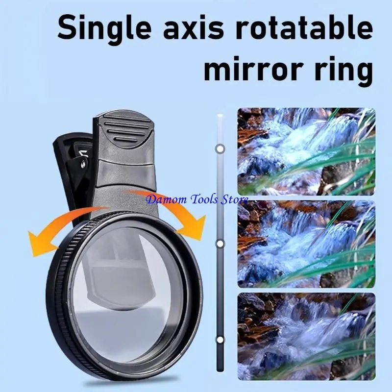 57BE Quick Install 52mm Universal CPL Filter Not Reflective Polarizing Lens Scratch Resistant Lens for Smartphone Cameras