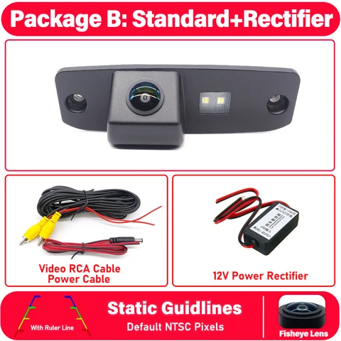 Камера заднего вида HD, RCA для Kia Ceed SW ED 2006, 2007, 2008, 2009, 2010, 2011, 2012, камера резервного парковочного номерного знака