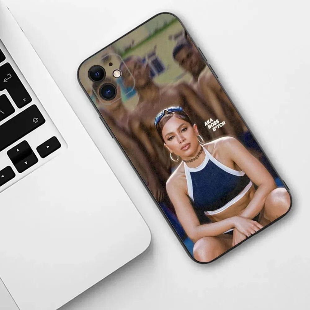 Funda de teléfono Singer Anitta para iPhone 15,14,13,12,11,Plus,Pro Max,XS,X,XR,SE,Mini,8,7 funda de silicona suave