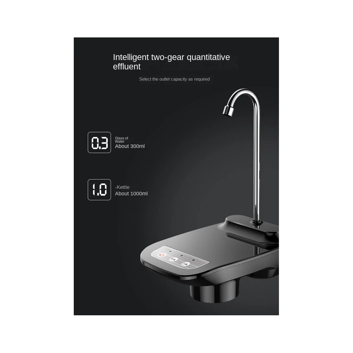 Electric Water Pump Automatic Water Bottle Dispenser Rechargeable Water Pump Dispenser with Stand Water Dispenser-ABLM