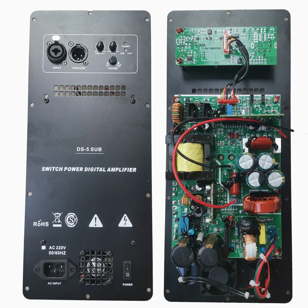 

110V/220V Class D 500W Digital Heavy Power Amplifier Hifi Audio Module Active Pure Bass Subwoofer Amp Board