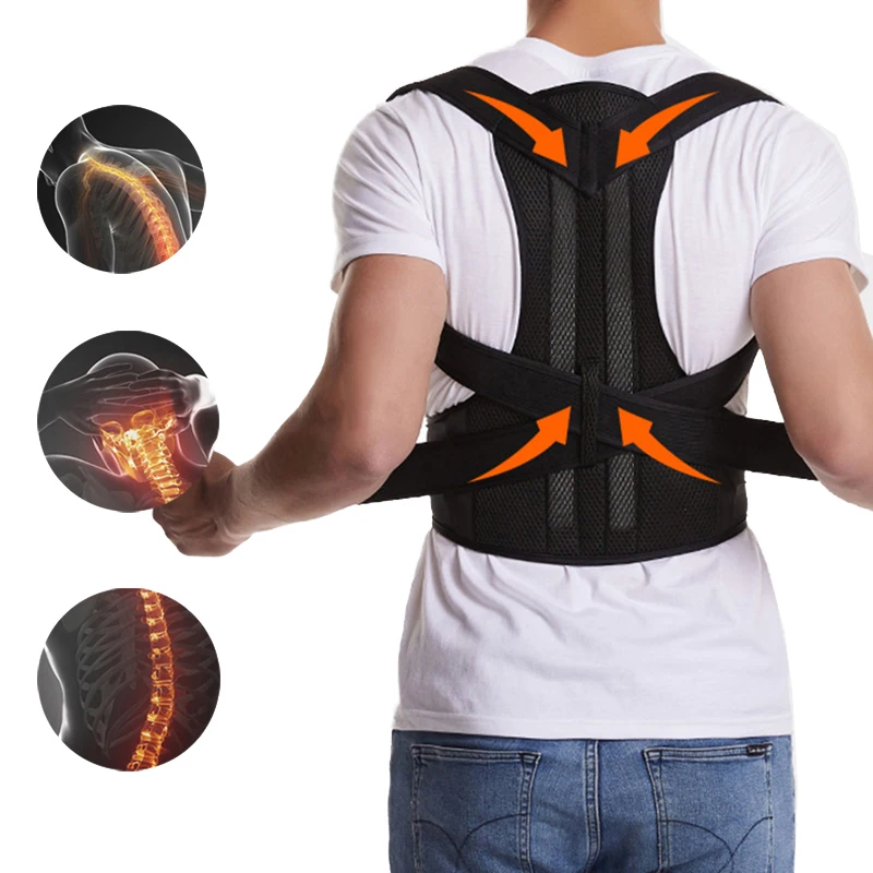 Back Brace Posture Corrector Adjustable and Breathable Posture Back Brace Provide Lumbar Support  Relief Waist Reshape Body