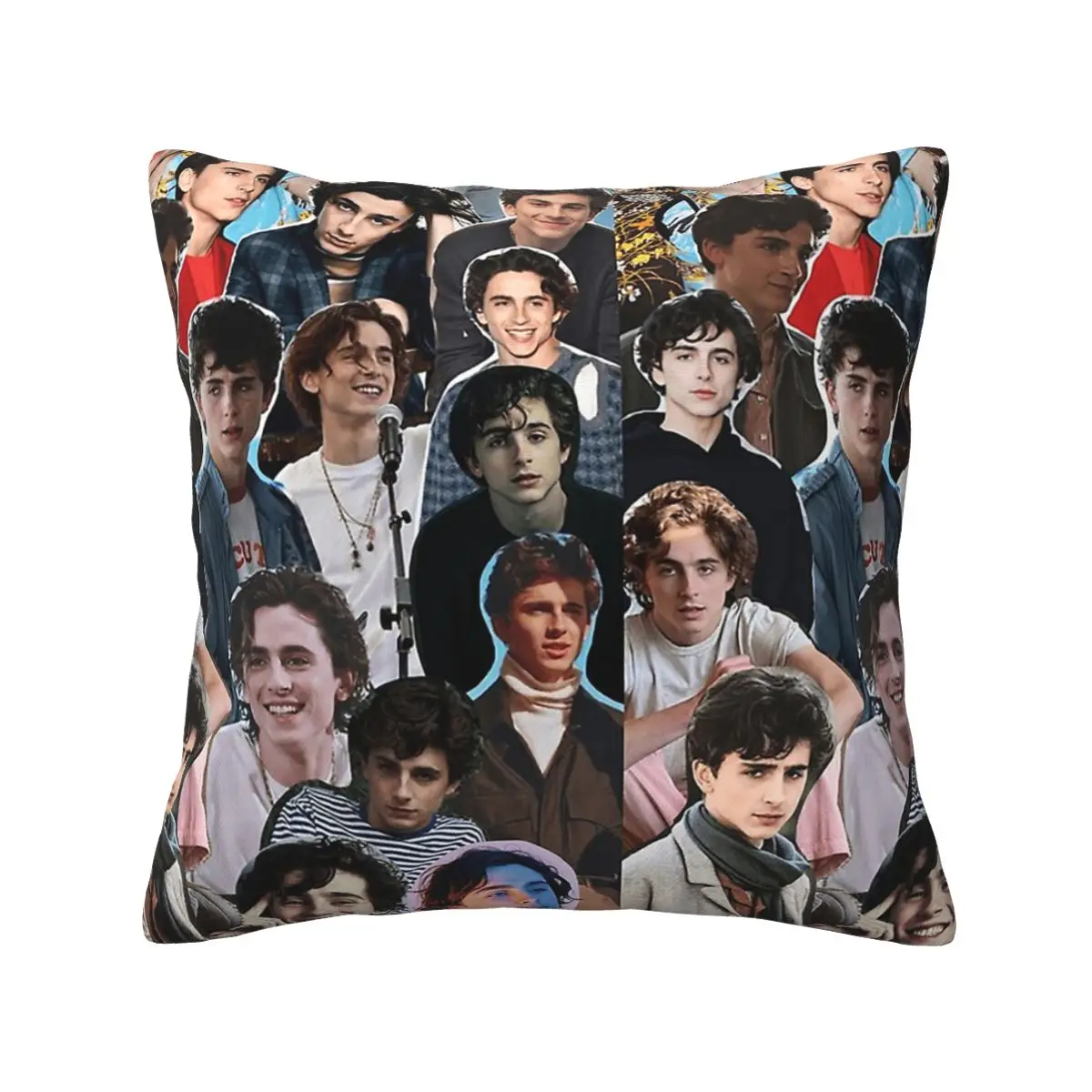 Collage Saint Timothee Chalamet timmy chalamet Cushion Cover Decoration Throw Pillow Case Cover for Home Double-sided Printed