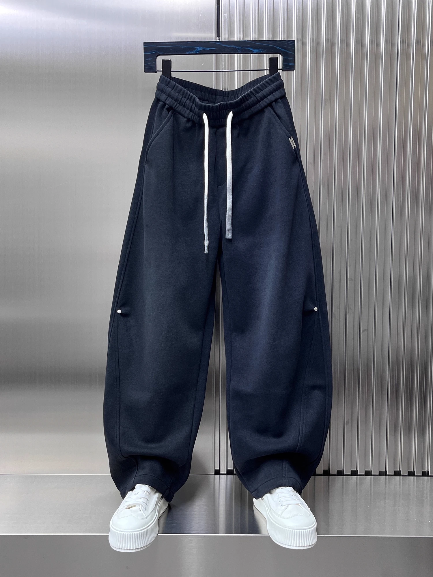 

Мужские повседневные брюки больших размеров (до 300 фунтов), американского стиля, плотные, свободные, с широкими штанинами, для весны и осени