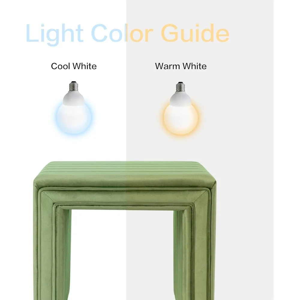 مسند قدم عثماني مخملي معنقدة حديث - مقعد مخملي أخضر لديكور غرفة المعيشة وغرفة النوم #4