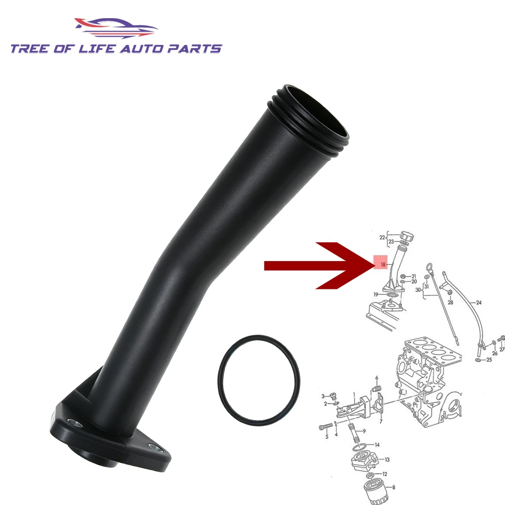 NEW Engine Oil Filler Neck 044115308A FOR VW Transporter T4 1991-1998 T4 Syncro 1993-2004 1.9 D 2.4 D Multivan 070 115 319