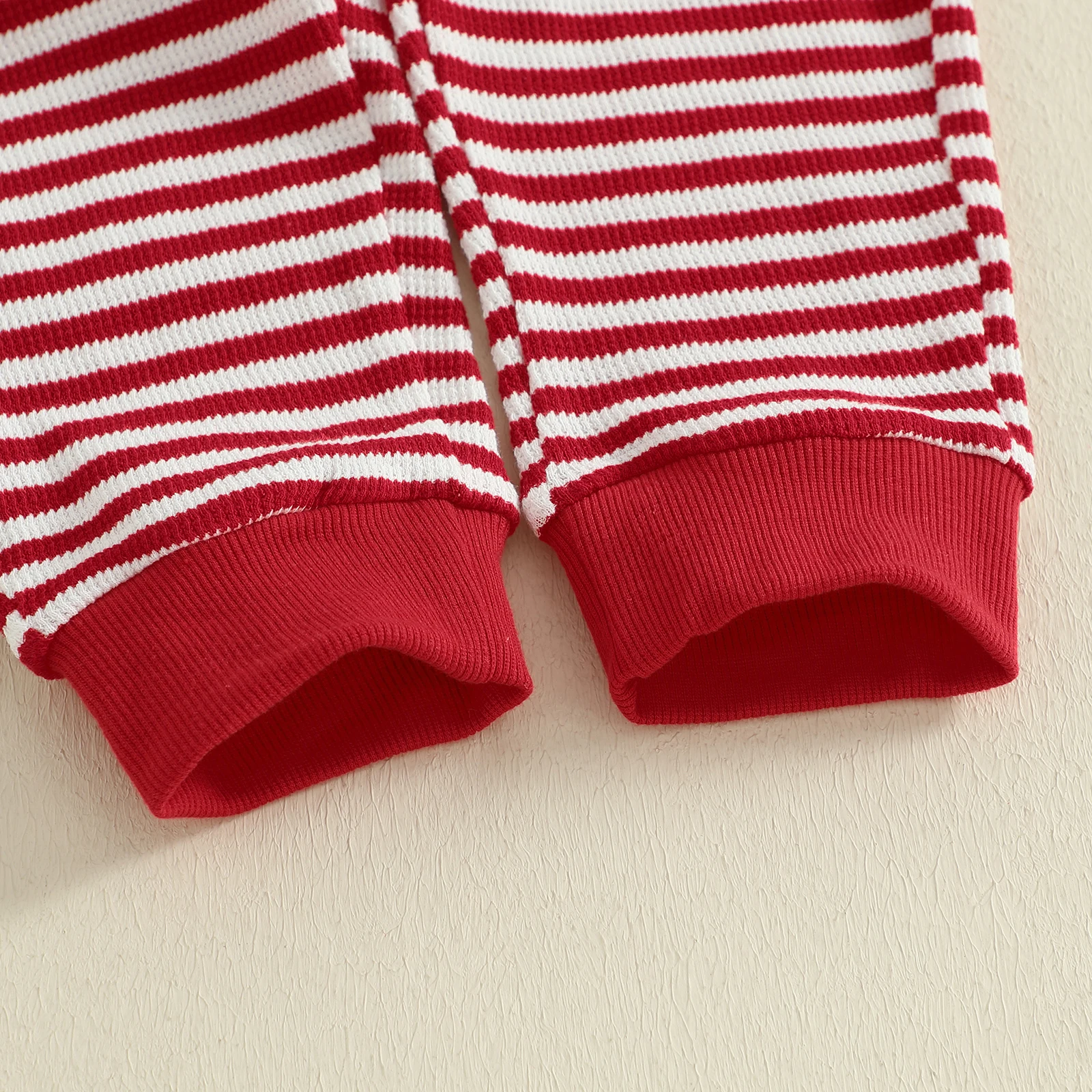 Citgeett الخريف عيد الميلاد طفل رضيع الفتيان الفتيات مخطط مجموعة طويلة الأكمام الرنة التطريز البلوز السراويل الزي ملابس عيد الميلاد