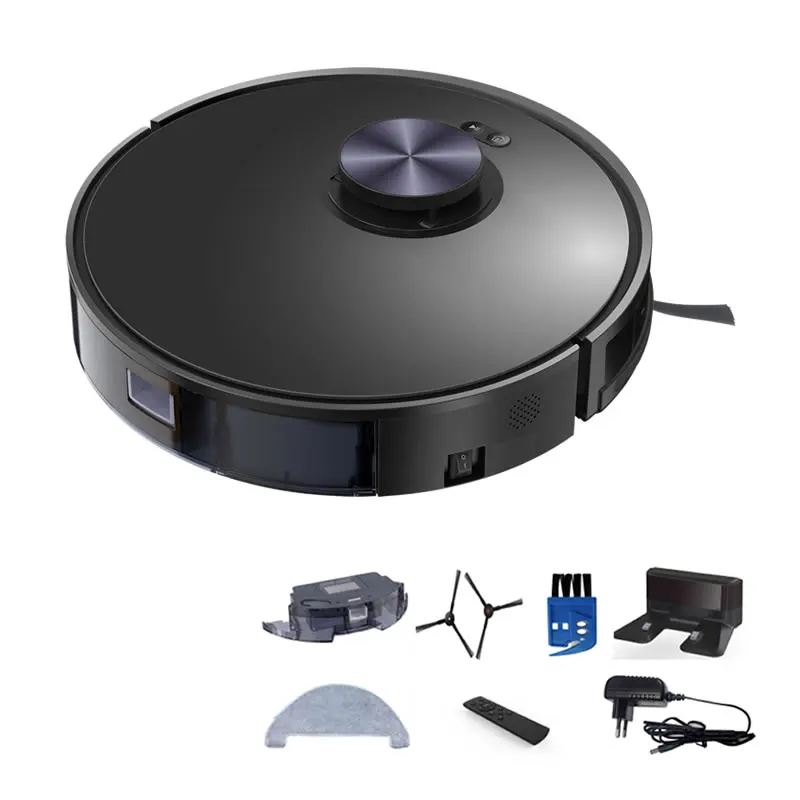 Aspiradora Robot Laser Navigation Real-Time Mapping 2700Pa Suction Robot Vacuum Cleaner Sweep And Wet Mopping