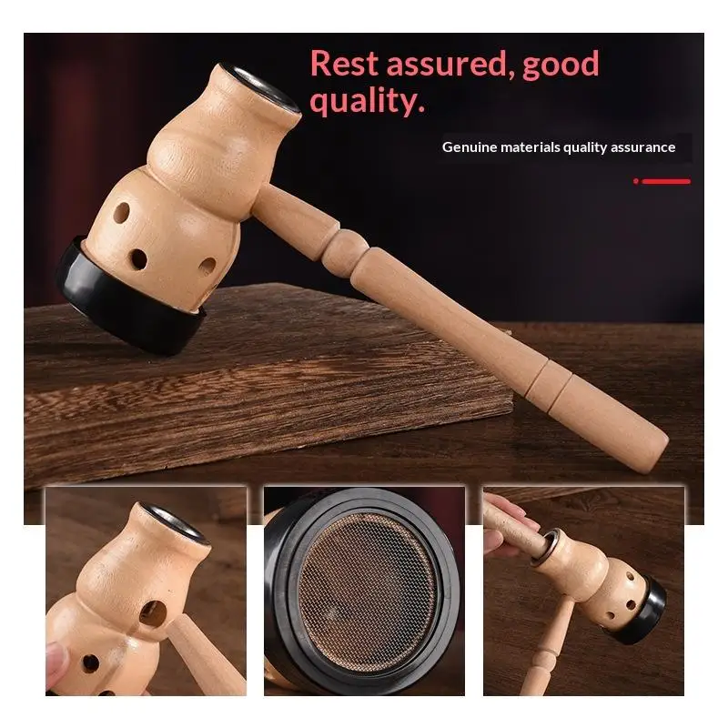 Moxa Mugwort Moxibustion Box Wooden Handle Gourd Device Massage Burner Roll Set Wormwood Artemisia Medicine Acupuncture Tools