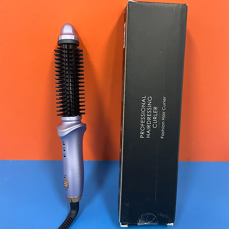 المهنية صالون الهواء الساخن المتداول الشباك فرشاة تسخين سريع مموج الشعر مشط بكرات الشعر السيراميك مجموعة بكرة الشعر مستقيم #6