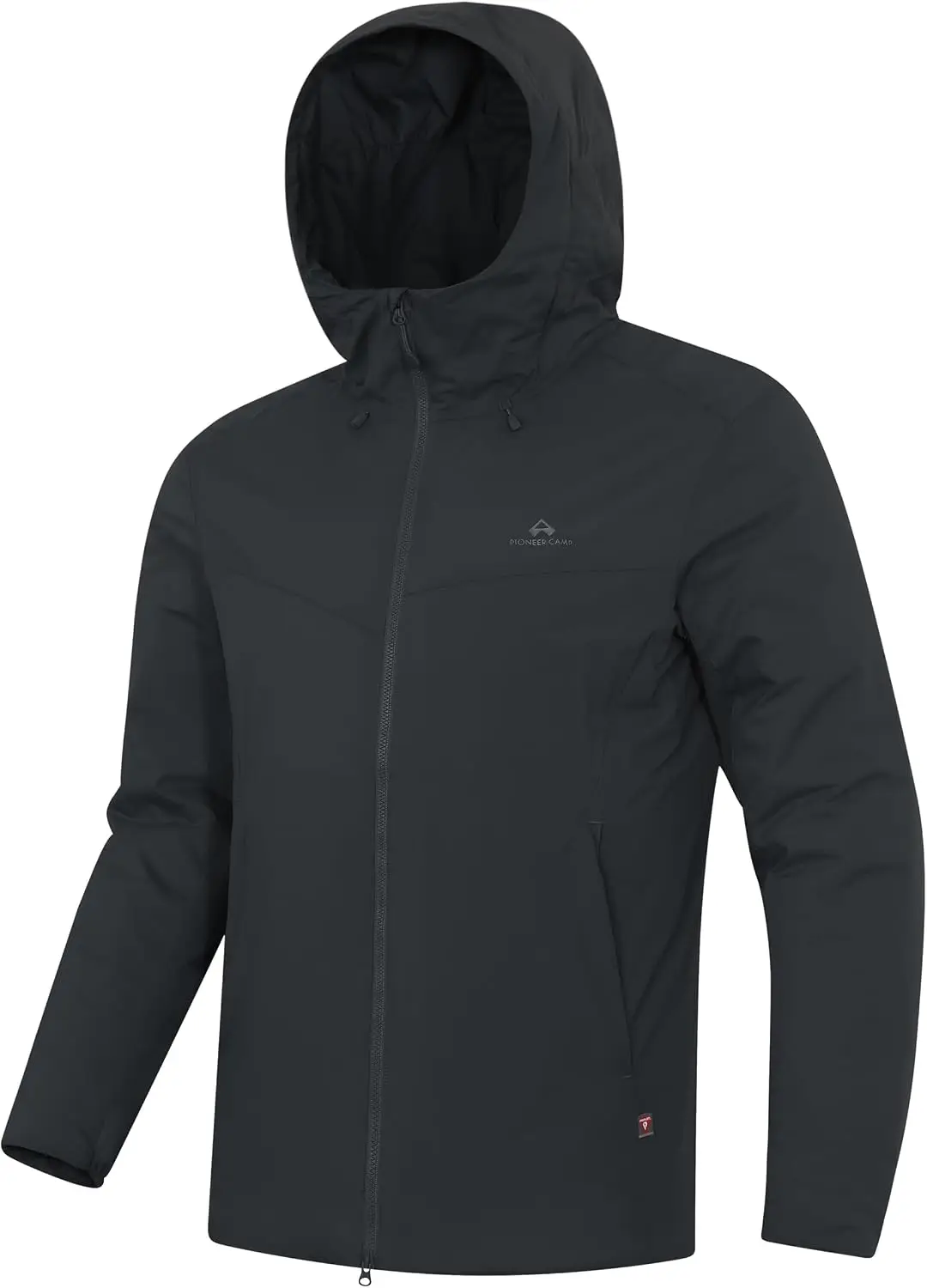 Pioneer Camp Men’s PrimaLoft Gold 60g Insulated Jacket Lightweight Water-Resistant Hooded Thermal Hiking Trekking Climbing