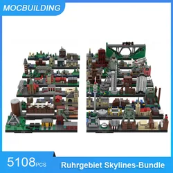 MOC Building Blocks Wuppertal & Witten & Solingen & Duisburg Architecture Skylines Model DIY Assemble Bricks Display Toys Gifts