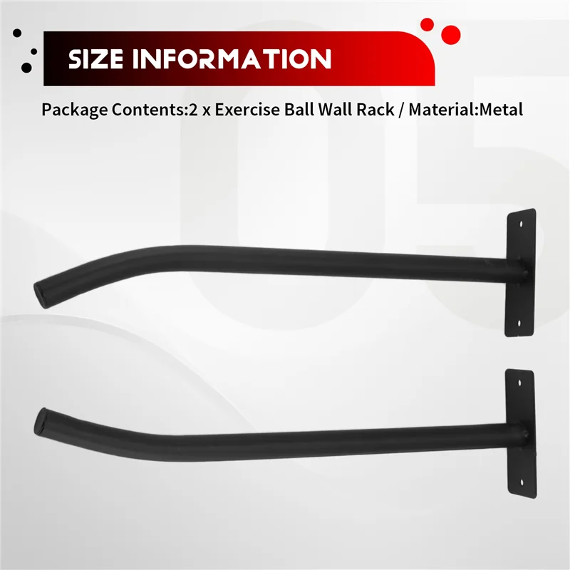 A48F-Medizin Ball Halter, Übung Ball Wand Rack Für Gym Garage Lagerung Yoga Ball, für Yoga Ball/Stabilität Ball/Basketball