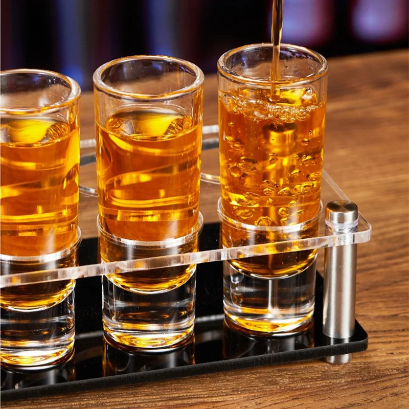 30 مللي/60 مللي النار الزجاج كؤوس كوب كوكتيل الزجاج المنزلية الصغيرة كأس للنبيذ حامل الكأس سميكة الأرواح كوب كؤوس مشروبات الحفلات #5