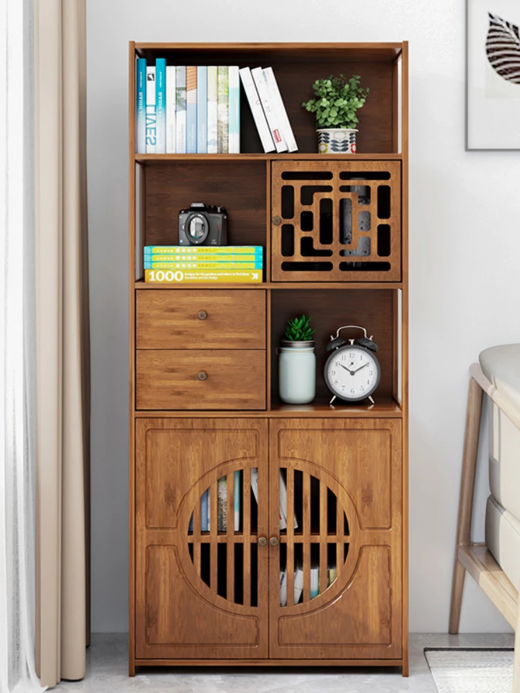 New Chinese Style Display Cabinet Living Room Duobao Pavilion Office Bookcase Shelf Wine Rack Tea Rack Storage Cabinet