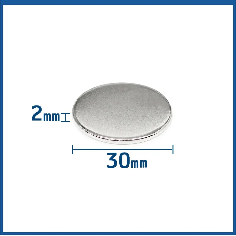 2/5/10/20/30/50PCS 30x2 Disc Powerful Strong Magnetic Magnets N35 Strong Round Magnets 30x2mm Permanent Neodymium Magnets 30*2