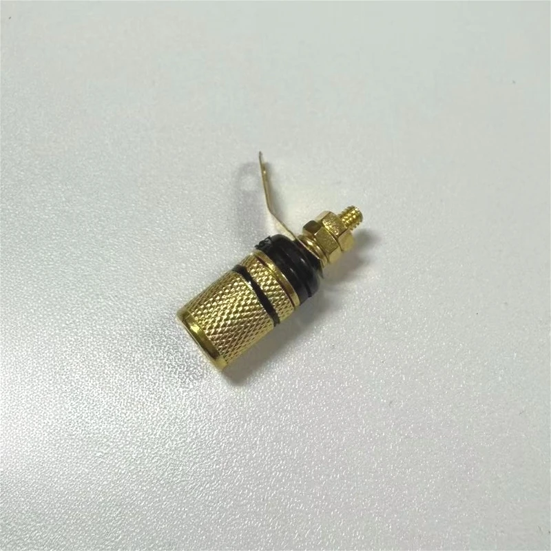 4Pcs Golden 4mm Banana Male Sockets Banana Plug Socket Banana Socket Connector Amplifier Speaker Terminal