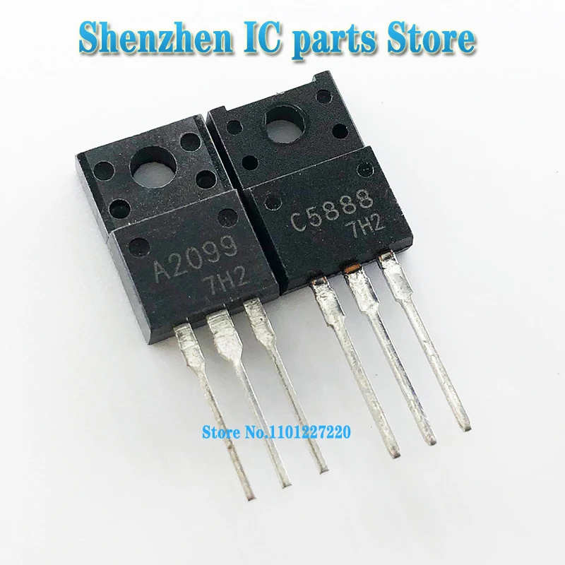 

2 шт./лот = 1 пара 2SA2099 2SC5888 A2099 C5888 TO-220F в наличии