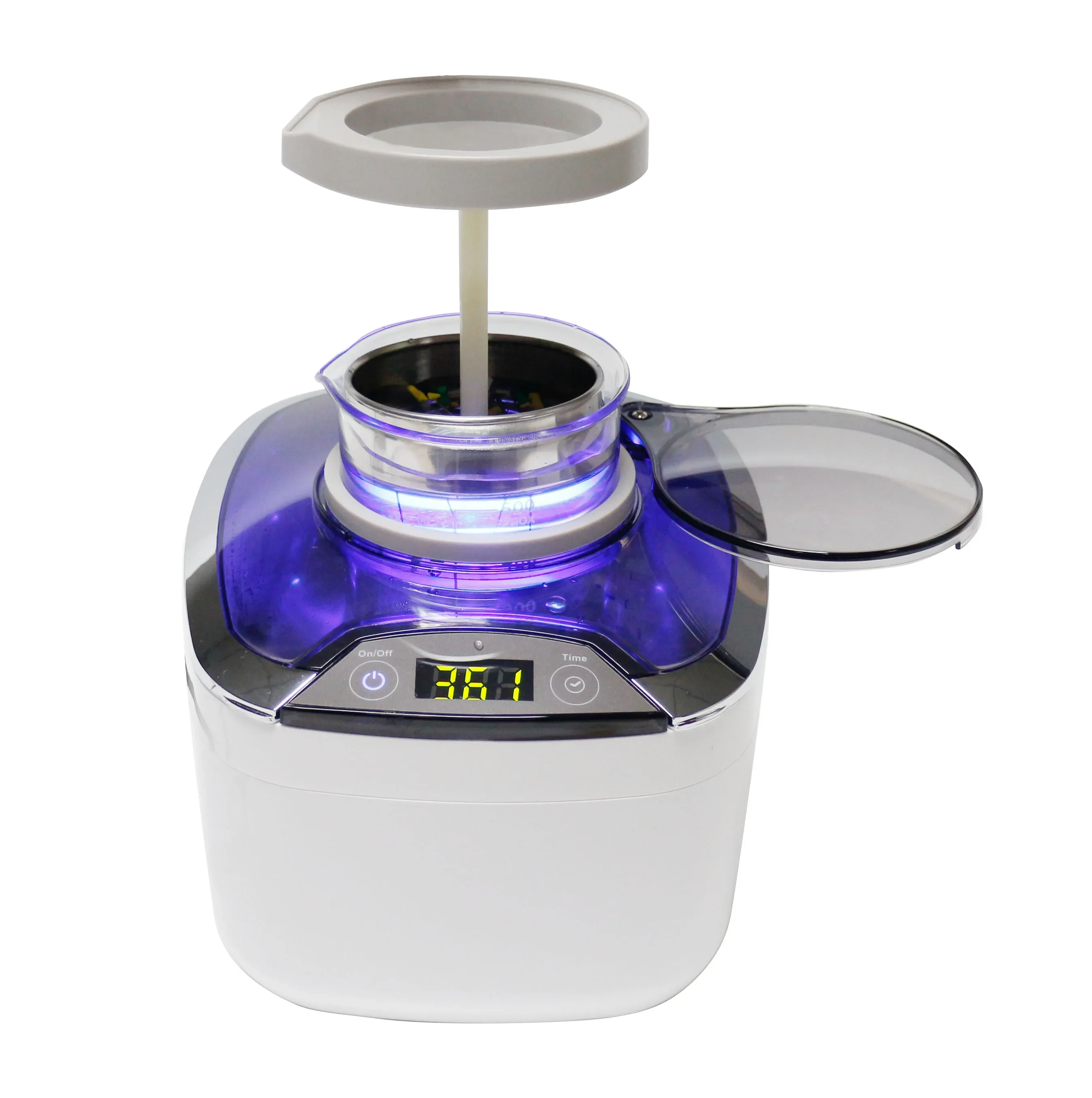 FirmHome StoreUltrasonic Cleaner Vibration Wash Dental Cleaning Box For False Teeth Jewelry Ring Toothbrush Washer With UV Light