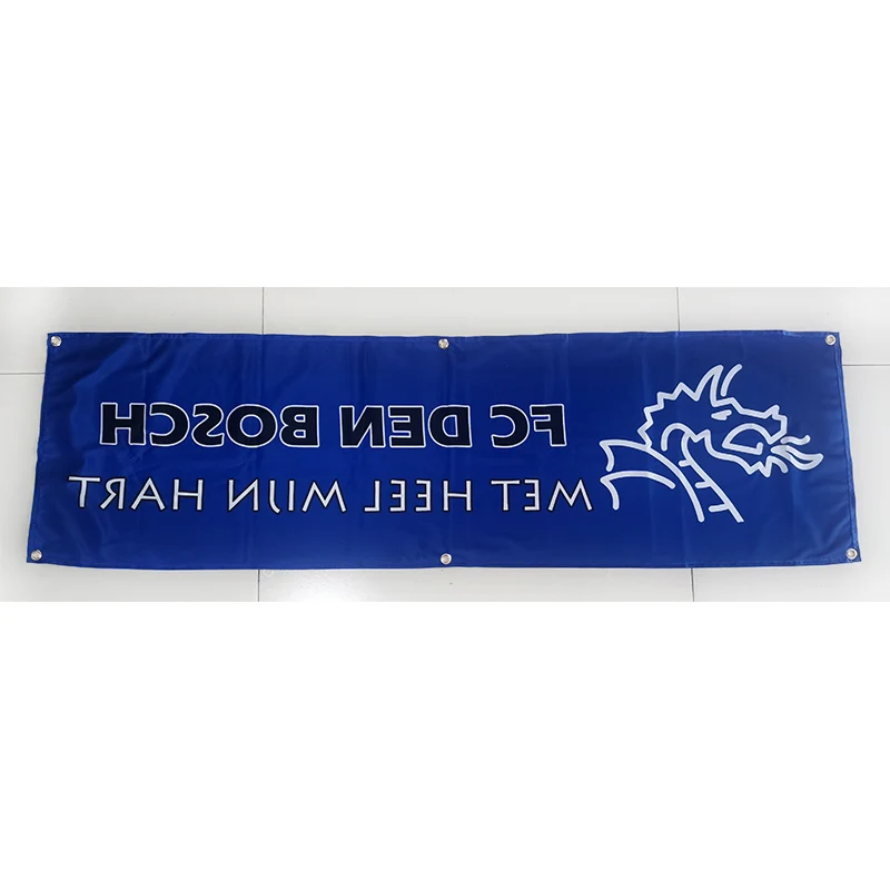 130G 150D Polyester Material FC Den Bosch Banner 1.5*5ft (45*150cm) Advertising Decoration Flags