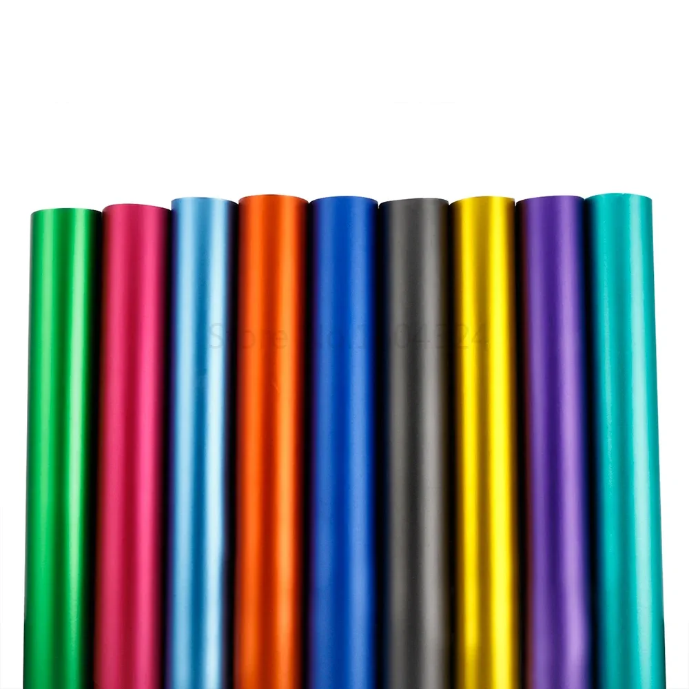 

50*200cm Matte Chrome Car Vinyl Warp Film PVC Ice Film Color Change Film Self-adhesive Auto Body Decorative Sticker Accessories