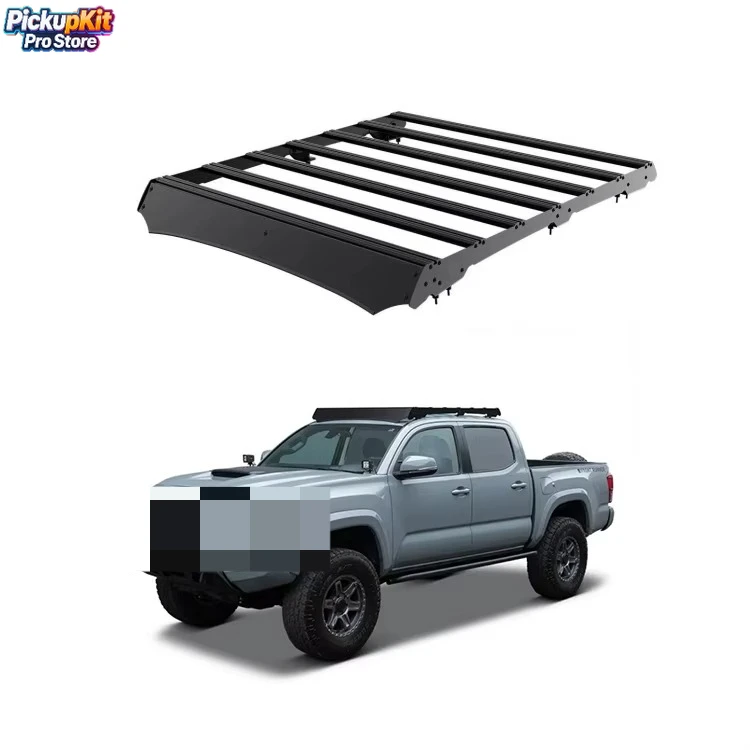 

Heavy Duty Aluminium Roof Spoiler Rack for Tacoma 4x4 Pickup Luggage Carrier Accessories