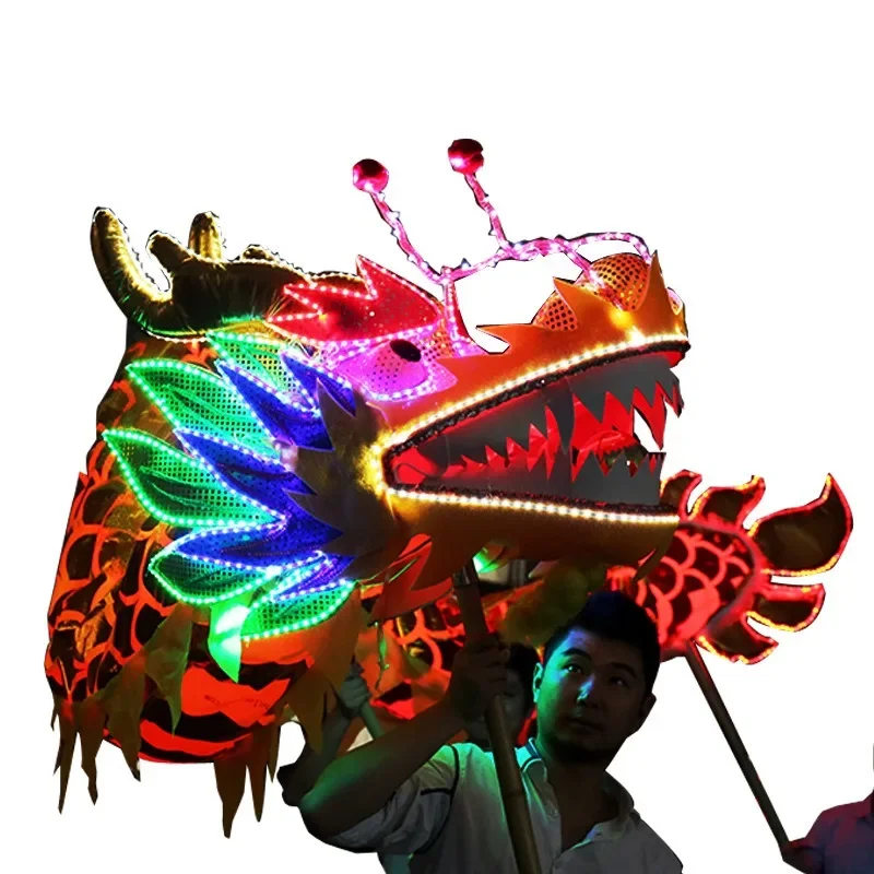 Luminous Lion Dance Props, Chinese Tradition, Festival Celebration, Luminous Dragon