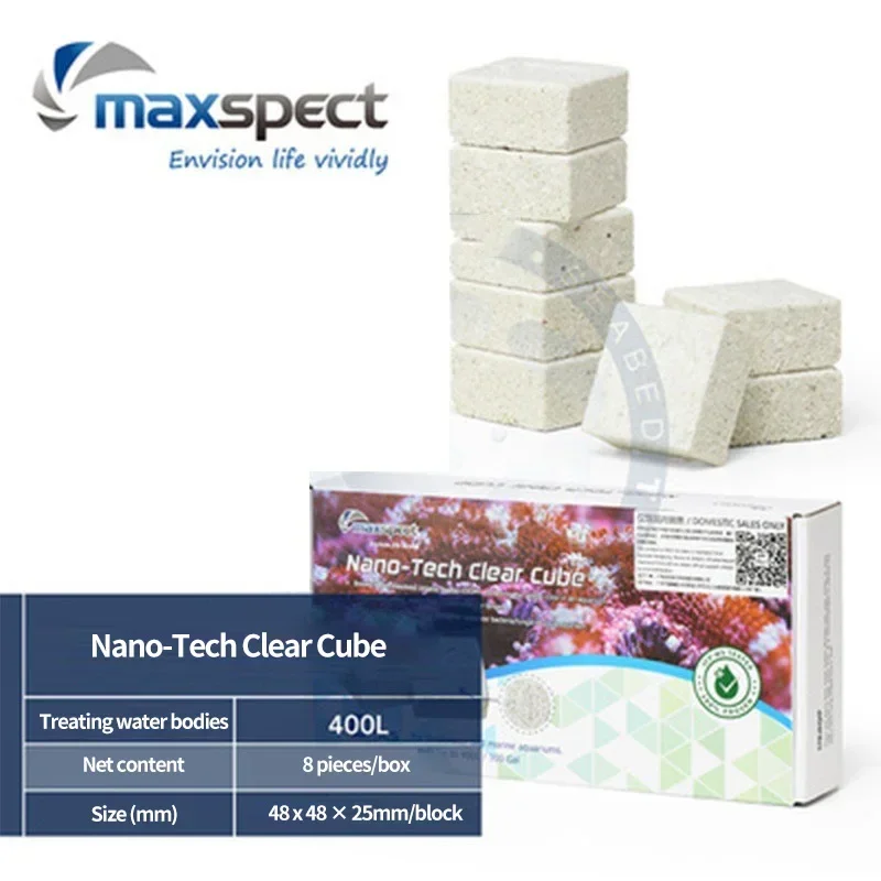 

Nano-Tech Clear Cube Filter Ball Fish Tank Filter Material Seawater Coral Tank, NO3 Reduction, Biochemical Ball Culture