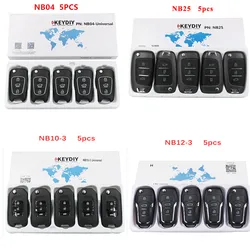 5pcs KEYDIY NB Series Multi-functional Remote NB10 NB11 NB12  NB15 NB21 NB25 NB28 NB29 NB30 for KD900 KD-X2  Various Car Model