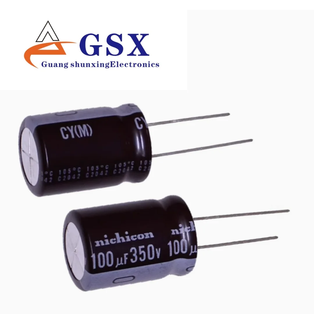 

100UF 350V imported aluminum electrolytic capacitor 350v100uf 18 * 25 Nikon CY high-frequency long life