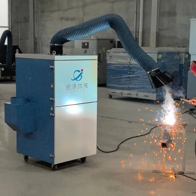 New Industrial Welding Smoke & Oil Fume Purifier Dust Collector with 99.9% Efficiency Carbon Steel for Manufacturing Plant