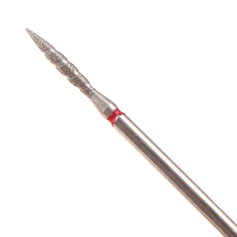 電気キューティクルリムーバービット,炎,ワニス,安全ダイヤモンドネイルドリル用ビット,3インチ,32インチ,2個