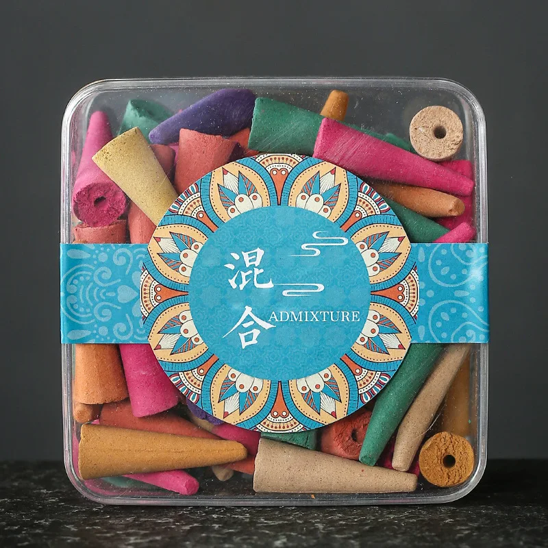 Reverse Flow Indoor Incense Cones Aromatherapy Deodorizing Household Sandalwood Granules Laosha