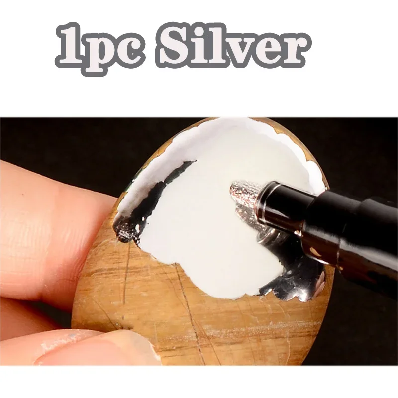 1/2/3pcs Spiegel Marker Pen DIY Reflecterende Verf Pennen Spiegel Markers Chroom Goud ZILVER Koper Kleur handtekening Auto Kunst Ambachten