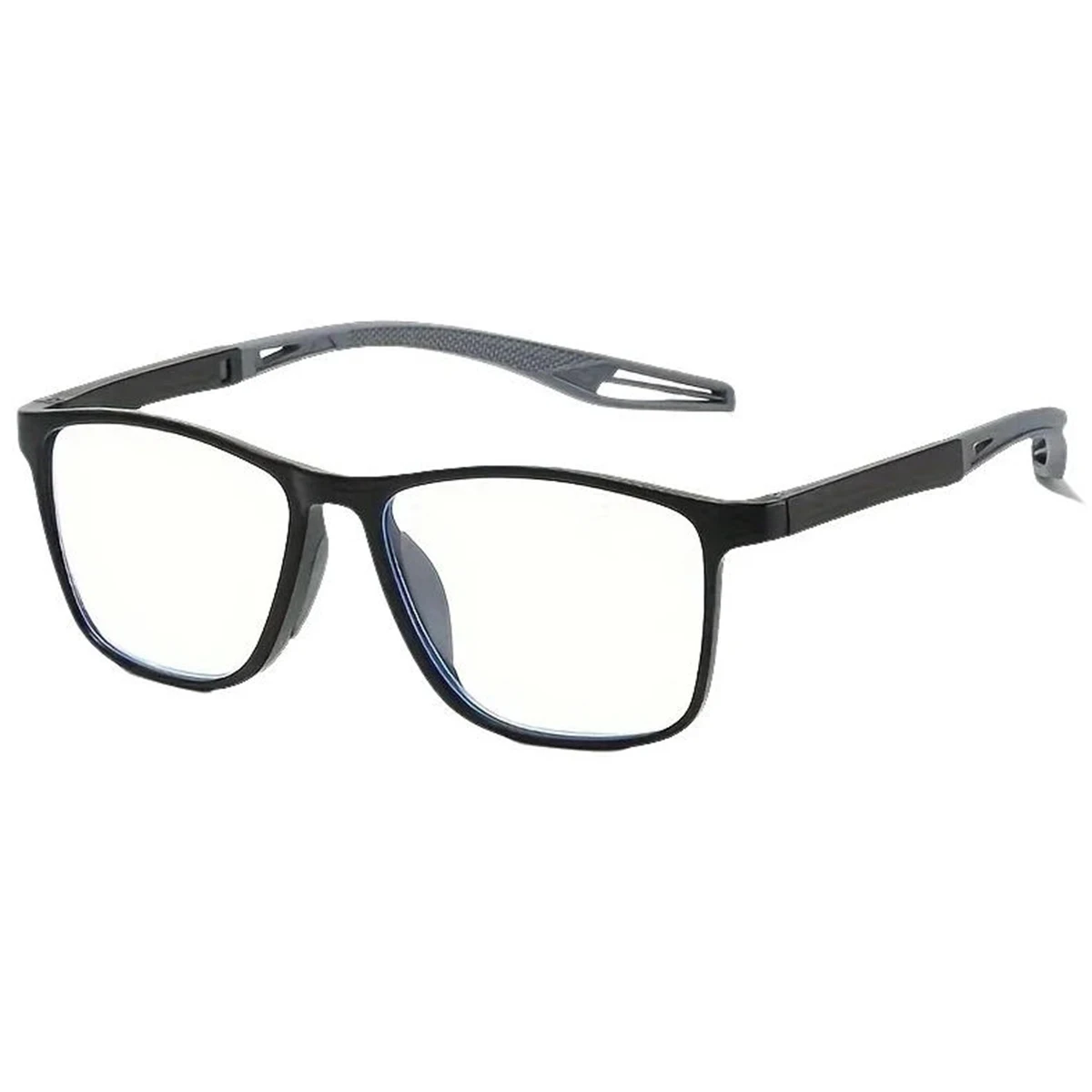 Modische Lesebrille für Herren, ultraleicht, HD, Anti-Blu-Ray, rutschfest