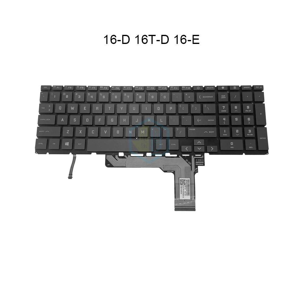 Turkey US English Keyboard Backlight For HP Victus 16-D 16T-D TPN-Q263 Q264 16-E 16T-D000 Laptop Backlit Replacement Keyboards