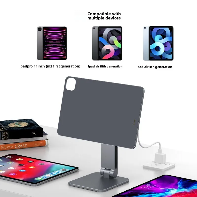 دعامة تابلت للشحن المغناطيسي بنقطة اللمس من سبائك الألومنيوم مناسبة لجهاز IPADPRO12.9 بوصة لجهاز iPadAir13 #3