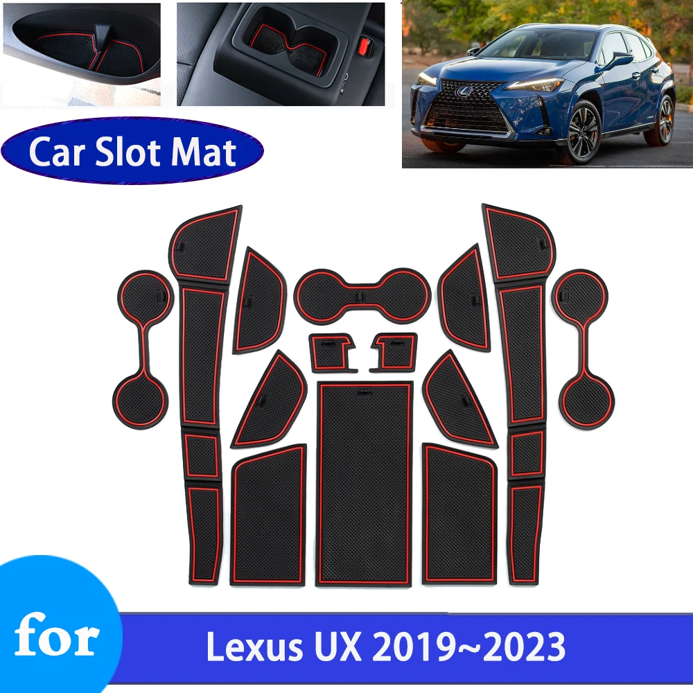 

Non-slip Rubber Mat Door Groove for Lexus UX 260h 250h 2019 2020 2021 2022 2023 Anti-slip Gate Slot Car Stickers Accessories