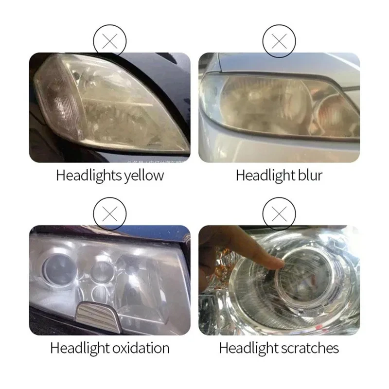 Car Headlight Liquid Polymer 100ML Evaporator Liquid Headlight Polisher Car Headlamp Renovation Restoration Cleaning Agent