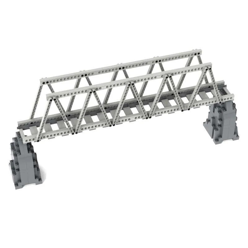 Railway Track Series Carriage/Bridge MOC Building Blocks Accessories Assembly Educational Scene Model Small Bricks Toys Gifts