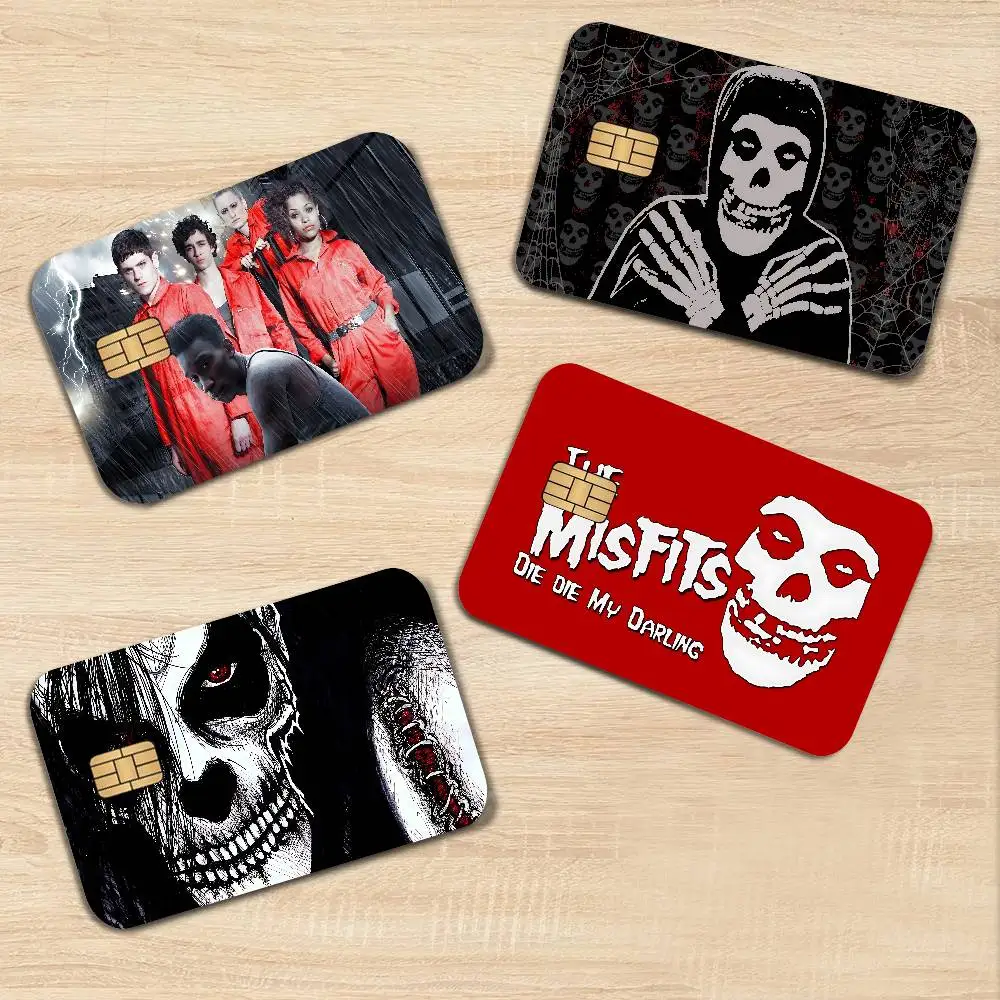 Band Misfits Diy Credit Debit Card Sticker Party Sticker Decoration Waterproof Small Chip Card Skin Sticker