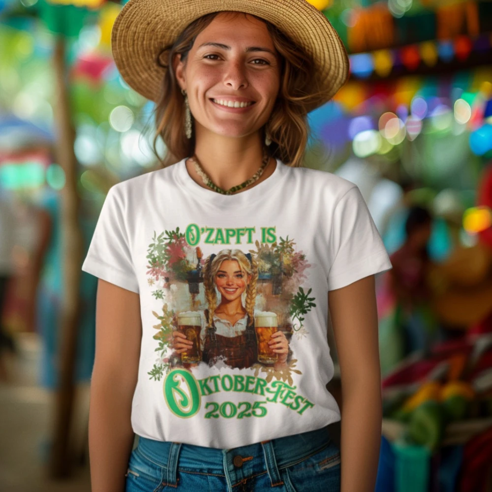 

Oktoberfest T-Shirt Drinking Shirt Beer Girl Graphic Printed Tshirt German Beer Festival Women Men Tee Modern and Trendy Tops
