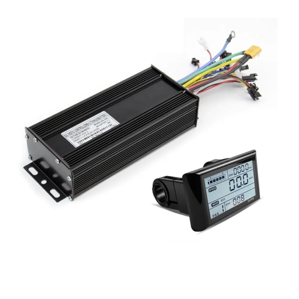 Electric Bicycle 45A Three-Mode Controller 36V48V52V SW900 Display Speed-Limited Combination Controller Replacement Accessories